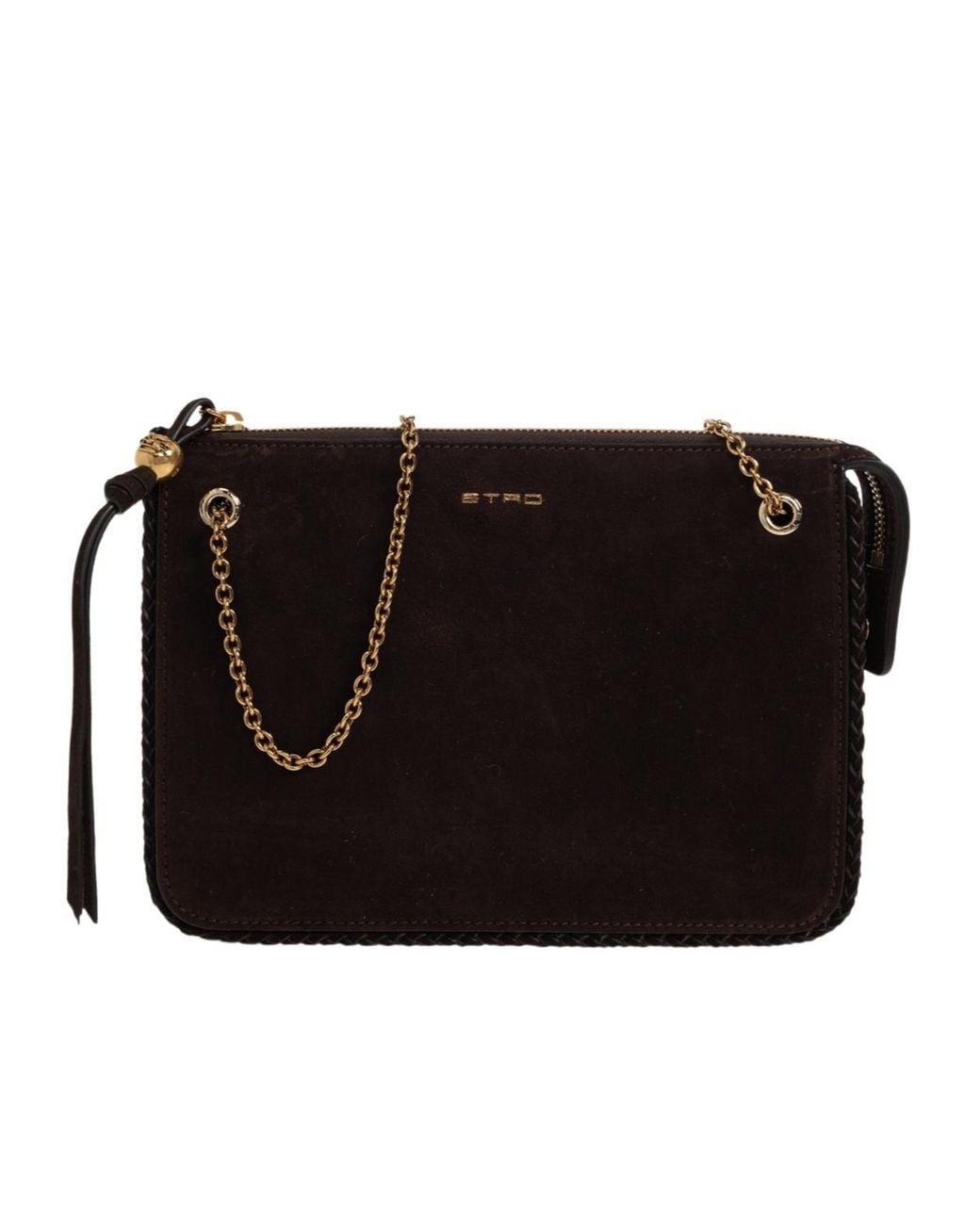 Etro Brown Chain Strap Shoulder Bag