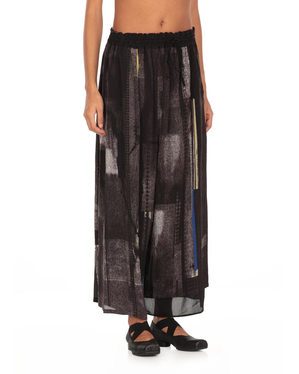 Y's Yohji Yamamoto Black Oversized Drawstring Pants