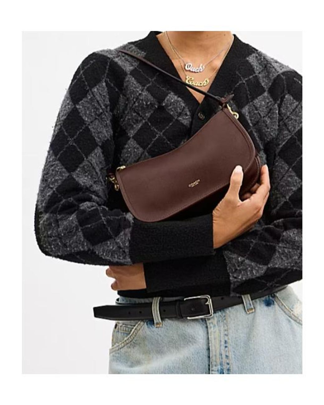 COACH Brown Waverly Shoulder Bag