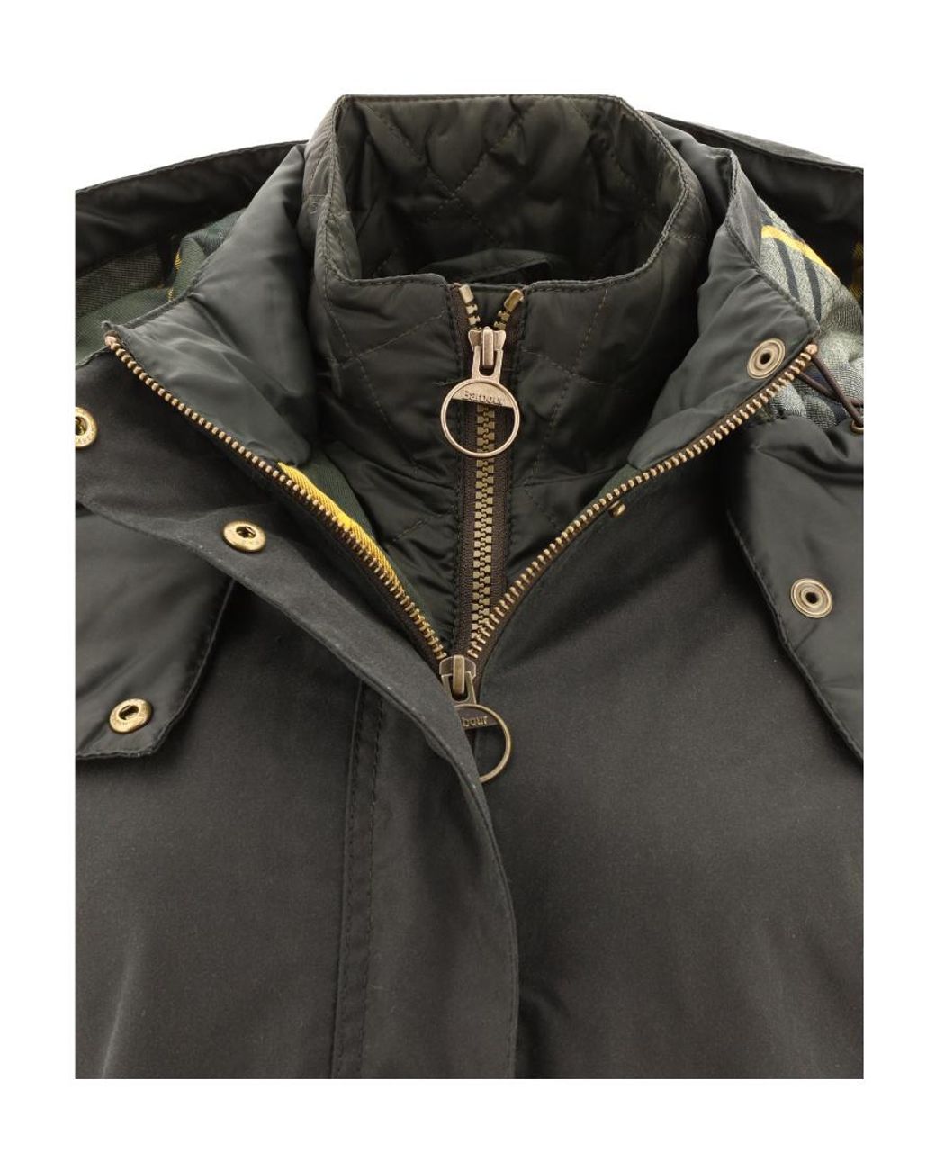 Barbour Gray Cannich Wax Hooded Parka