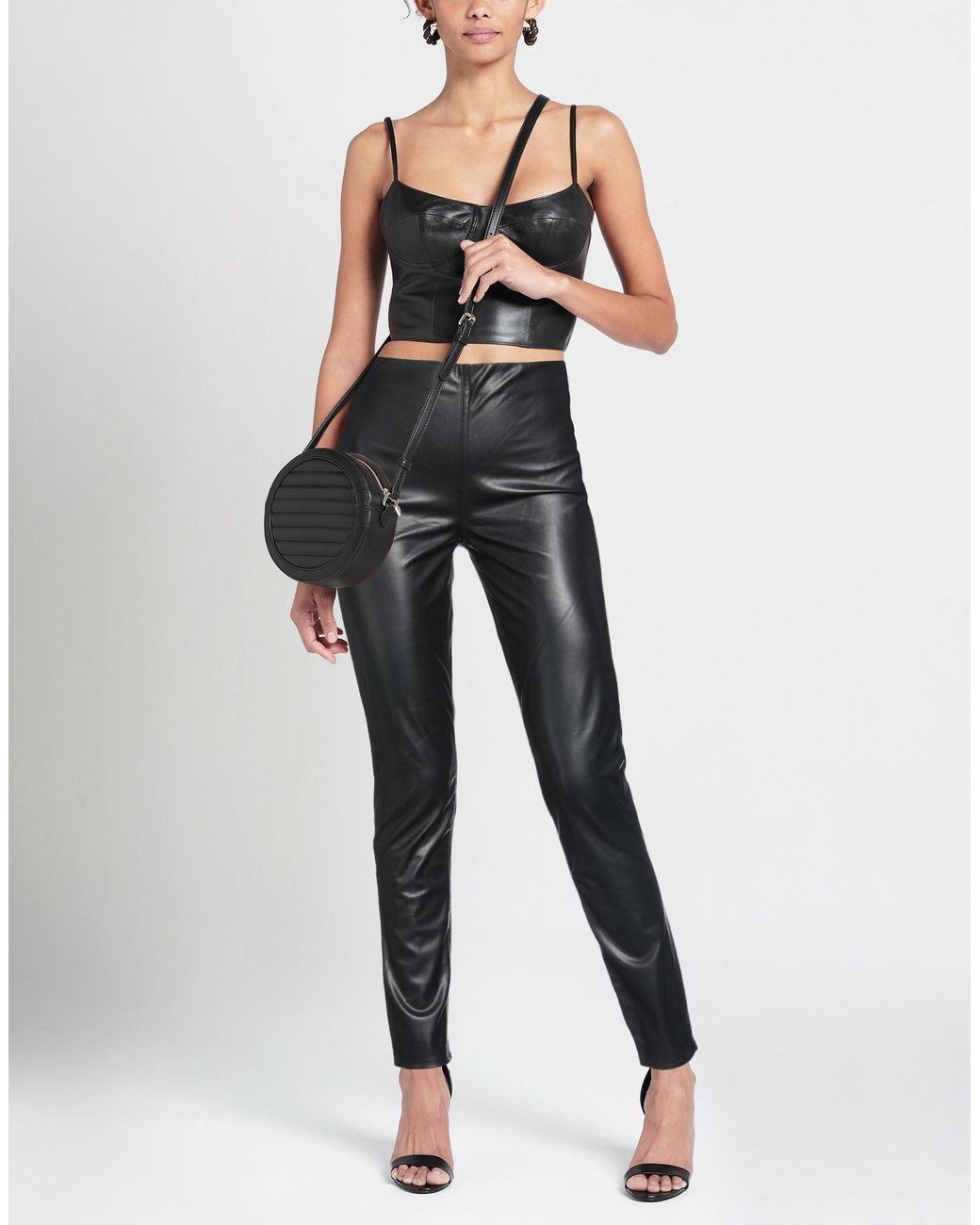Rag & Bone Black Plain Colour Elastic Waist Casual Trousers