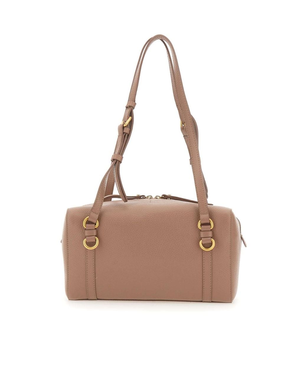 Gianni Chiarini Brown Terry Zip-Top Shoulder Bag