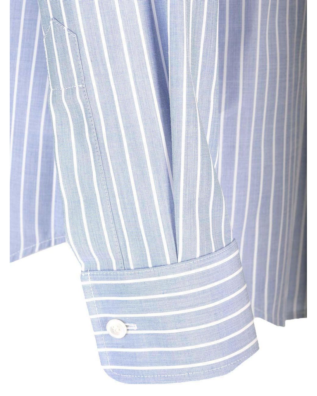 Céline Blue Striped Cambridge Shirt