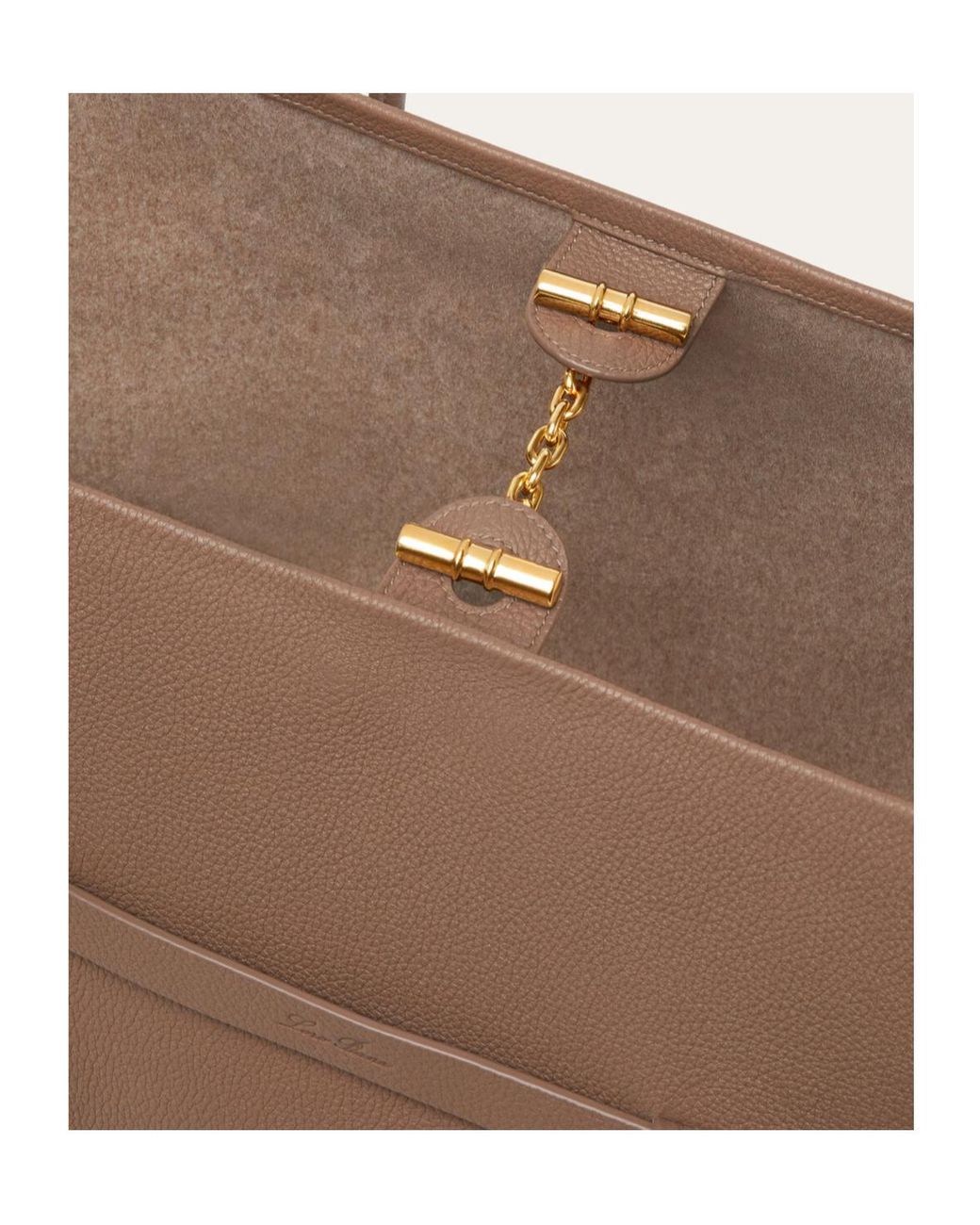 Loro Piana Brown Ghiera Large Tote Bag