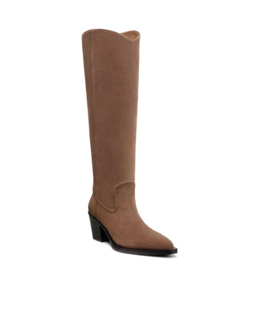 Stuart Weitzman Brown Thick Heeled Short Boots