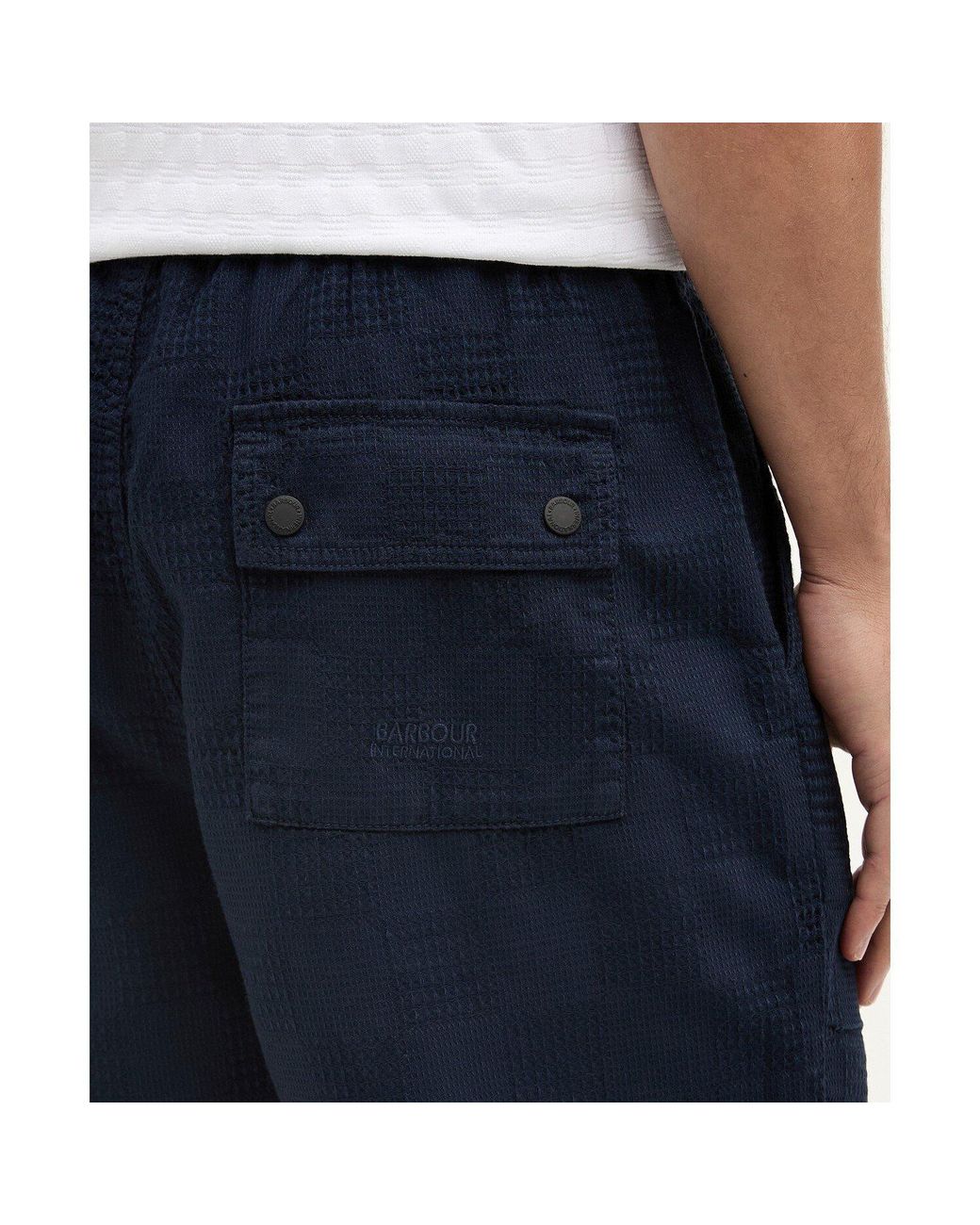 Barbour Blue Logo-Detail Shorts for men