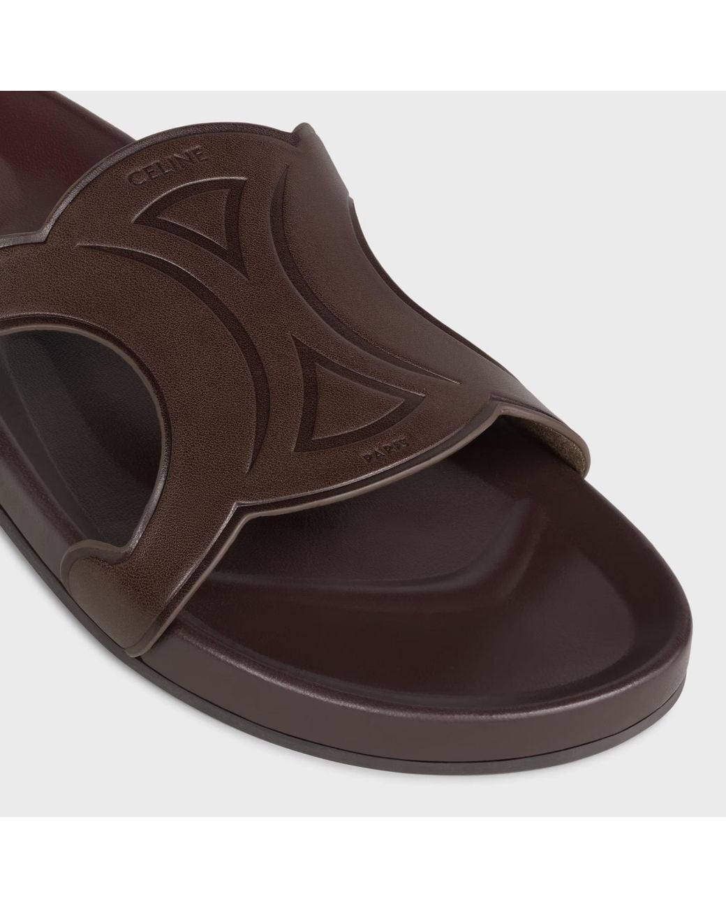 Céline Brown Triomphe Slide for men