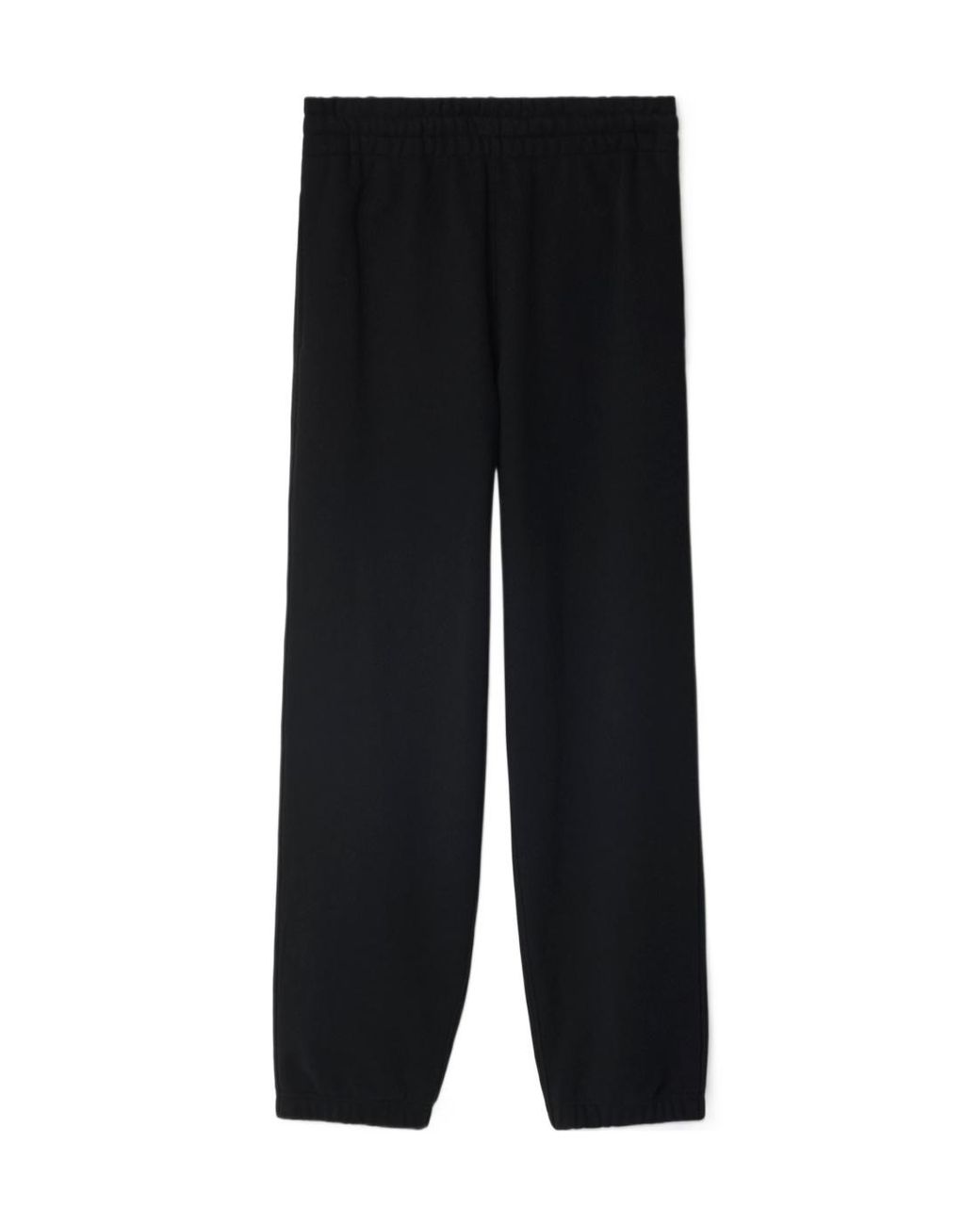 Burberry Black Check Label Cotton Jogging Pants