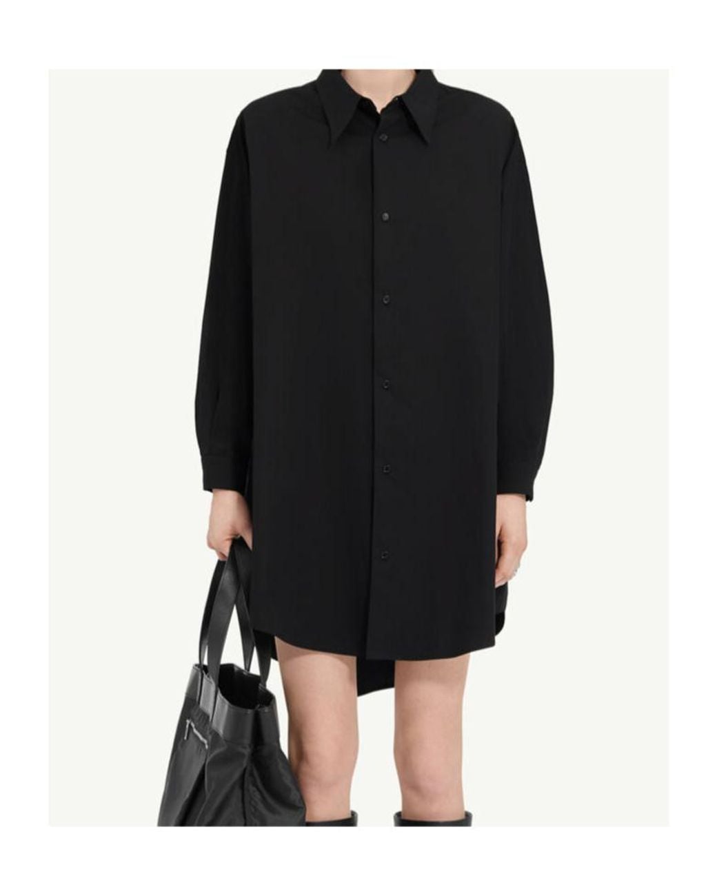 MM6 by Maison Margiela Black Shirt Dress