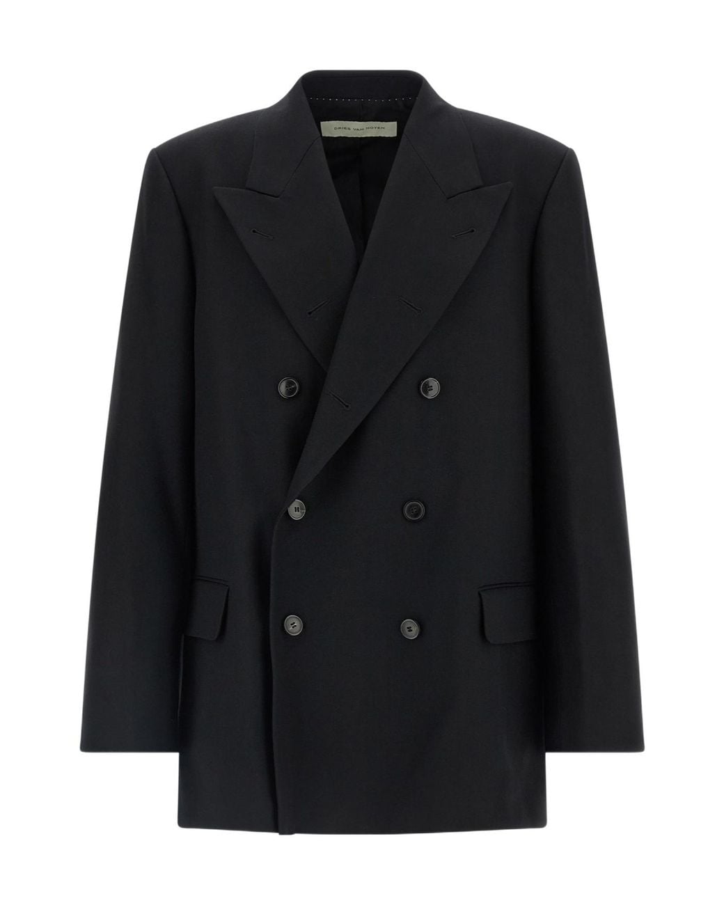 Dries Van Noten Black Bosar Oversized Blazer for men
