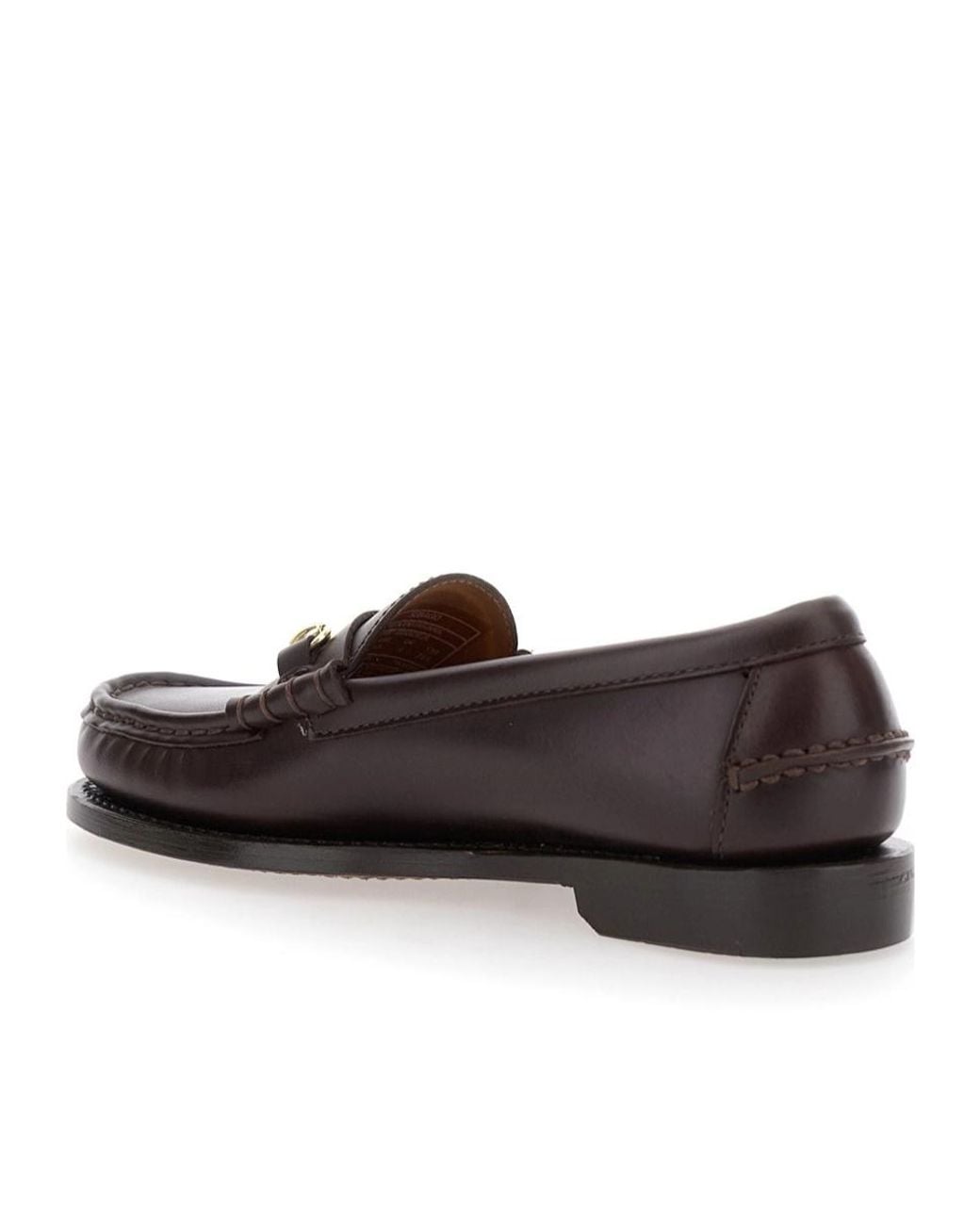 Sebago Brown Horsebit Slip-On Loafers
