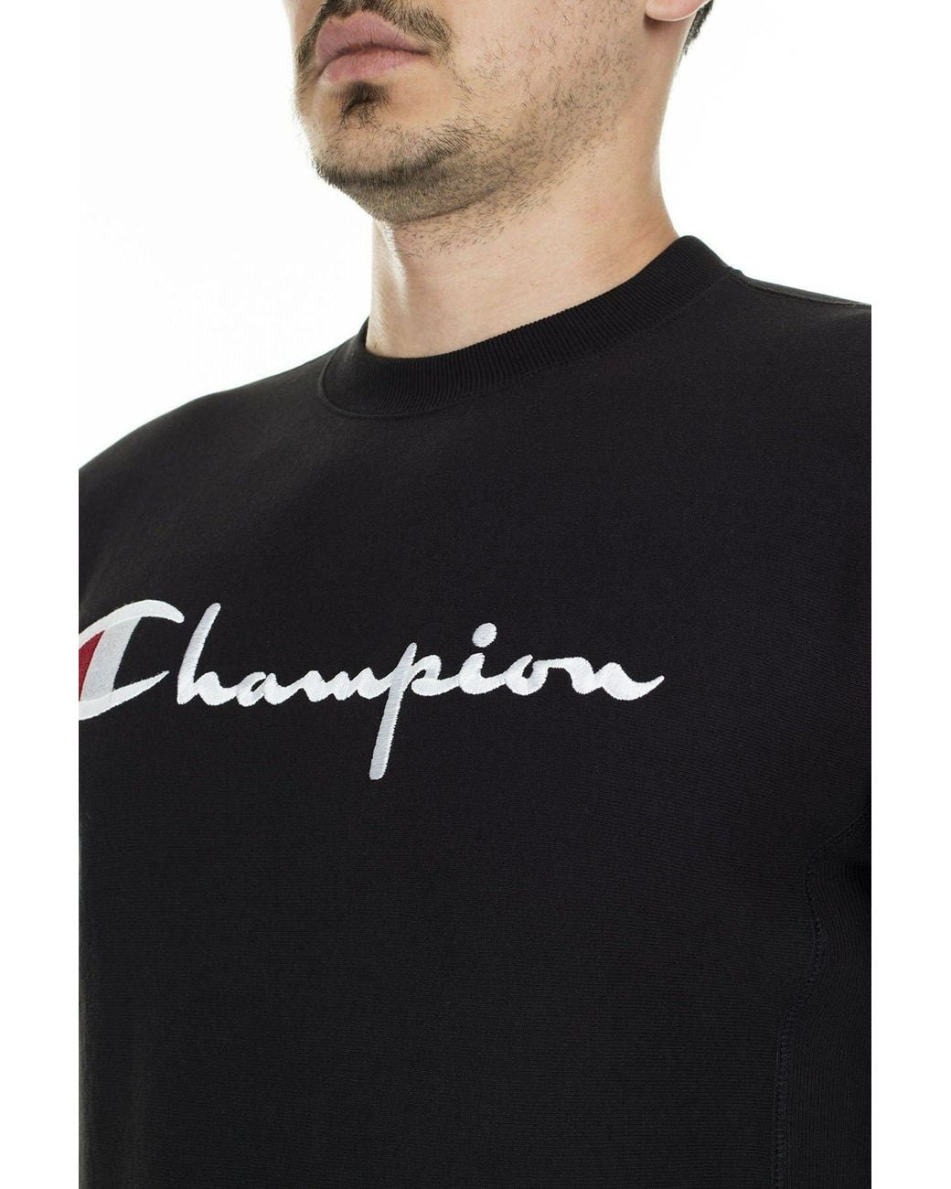 Champion Black Printed Pattern Pullover