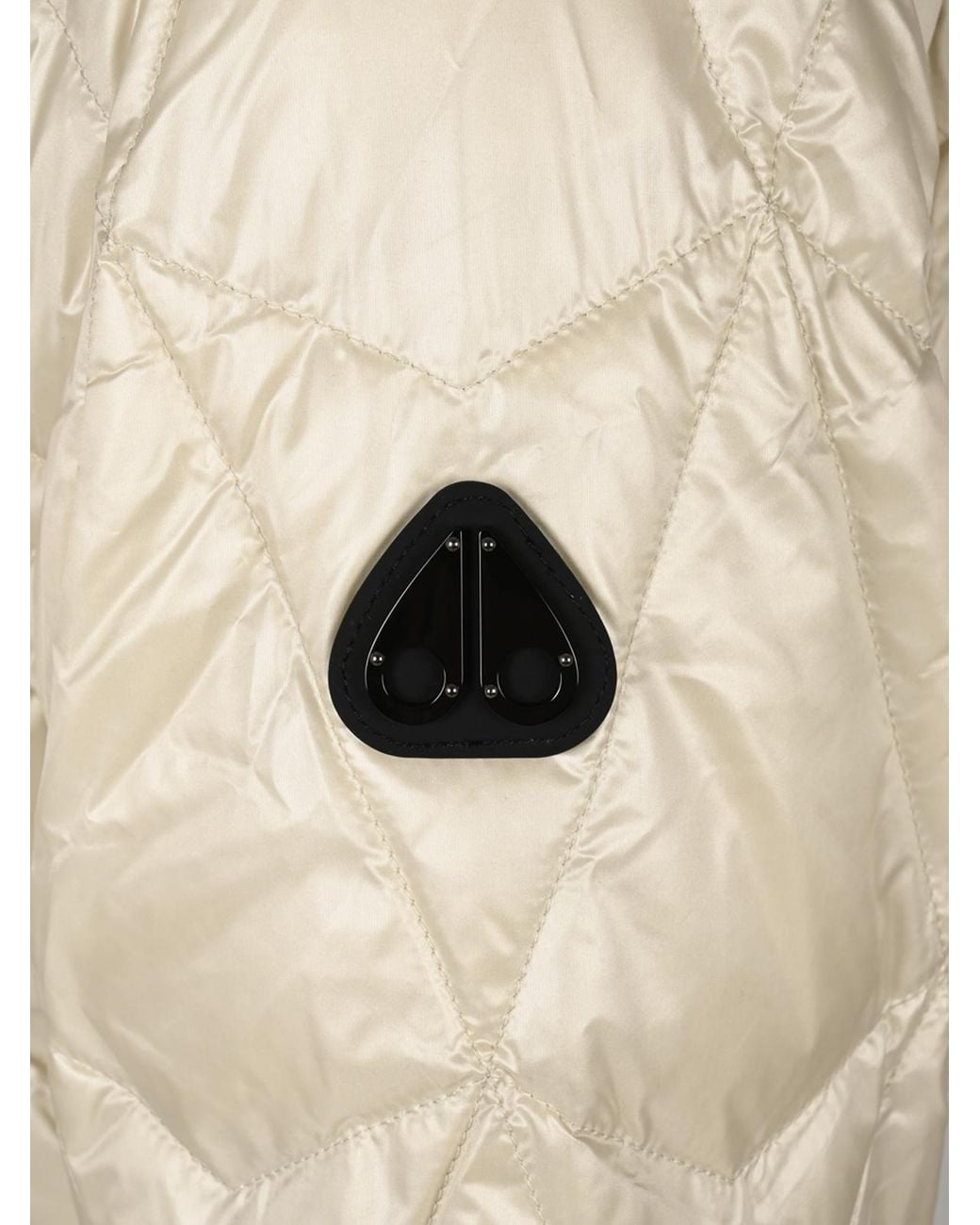 Moose Knuckles Natural Hooded Quilted Down Jacket