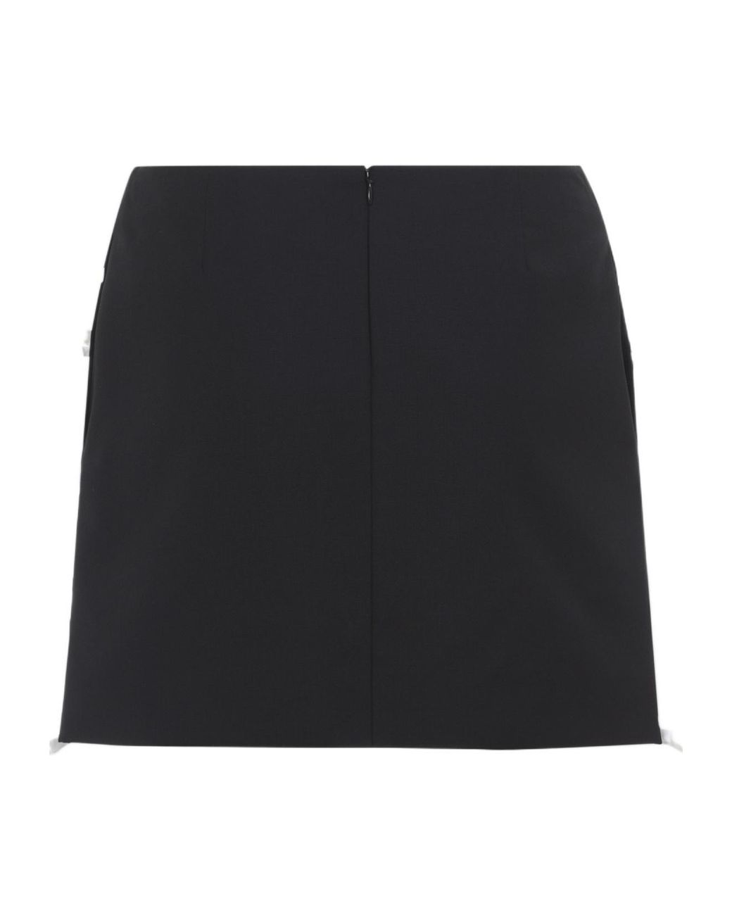 Moschino Black Bow-Embellished Mini Skirt