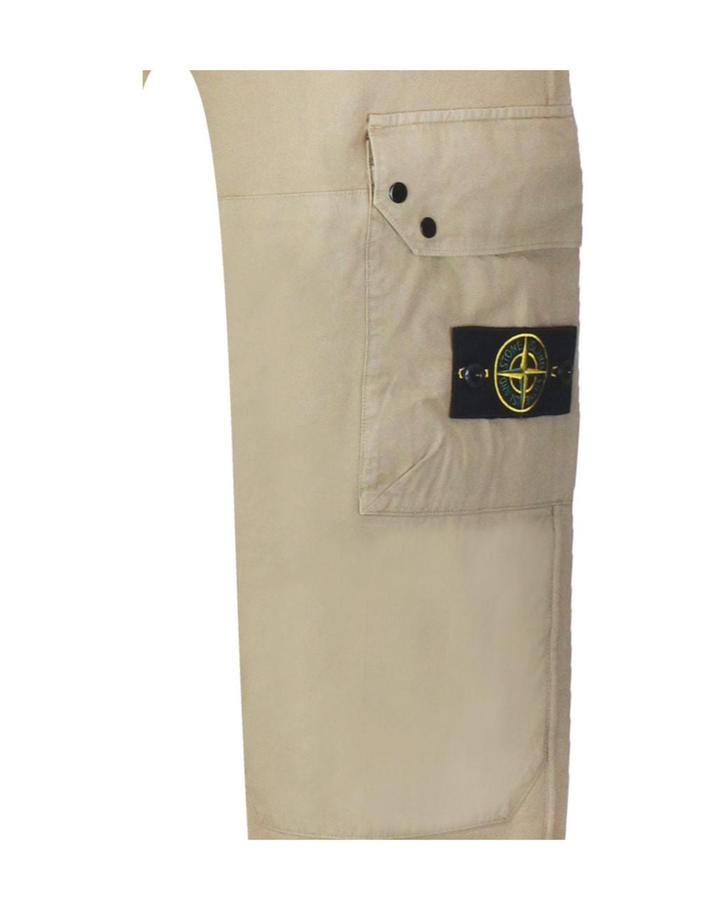 Stone Island Natural Compass Patch Drawstring Track Pants for men