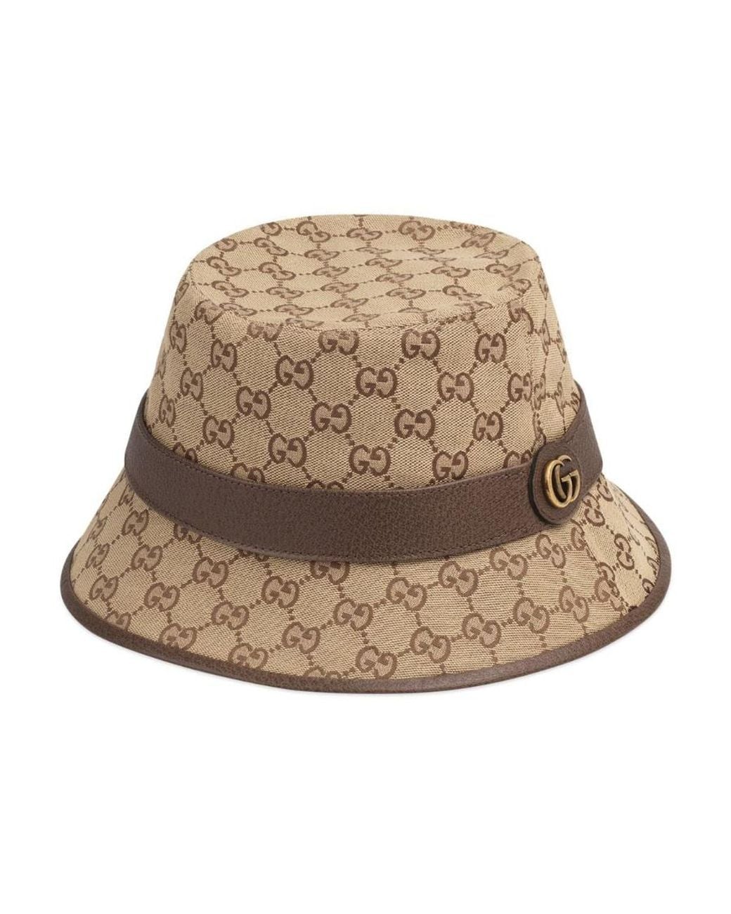 Gucci Natural Gg Monogrammed Fedora Hat for men