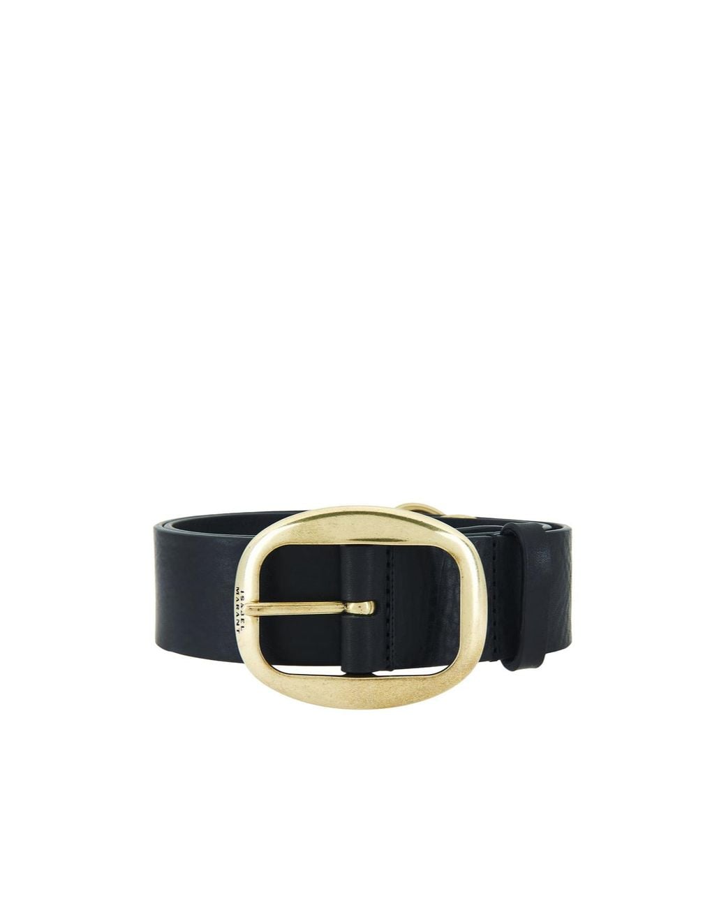 Isabel Marant White Dara Studded Buckle Belt