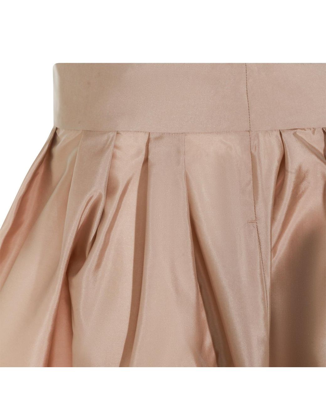Max Mara Natural Pleated Midi Skirt