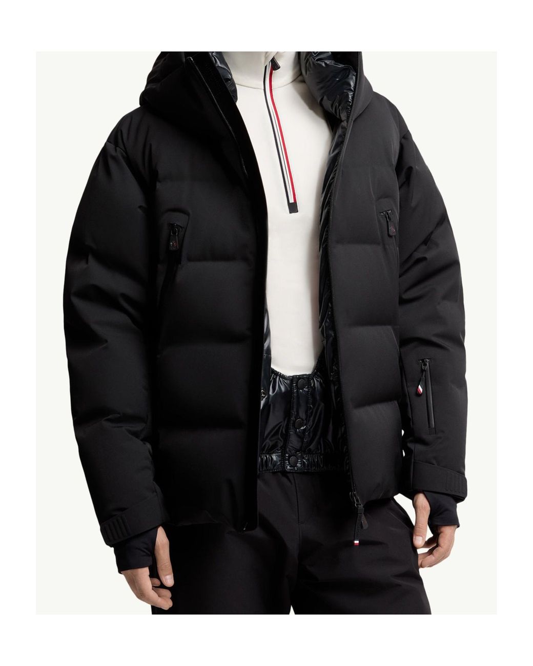 Moncler Black Grenoble Fellberg Hooded Insulated Ski Jacket for men