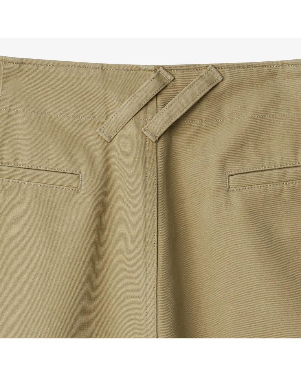 Burberry Natural Cotton-Twill Bermuda Shorts for men