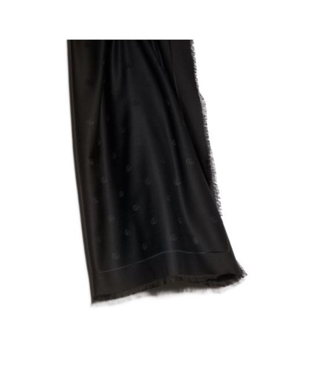 Gucci Black Double-G Shawl