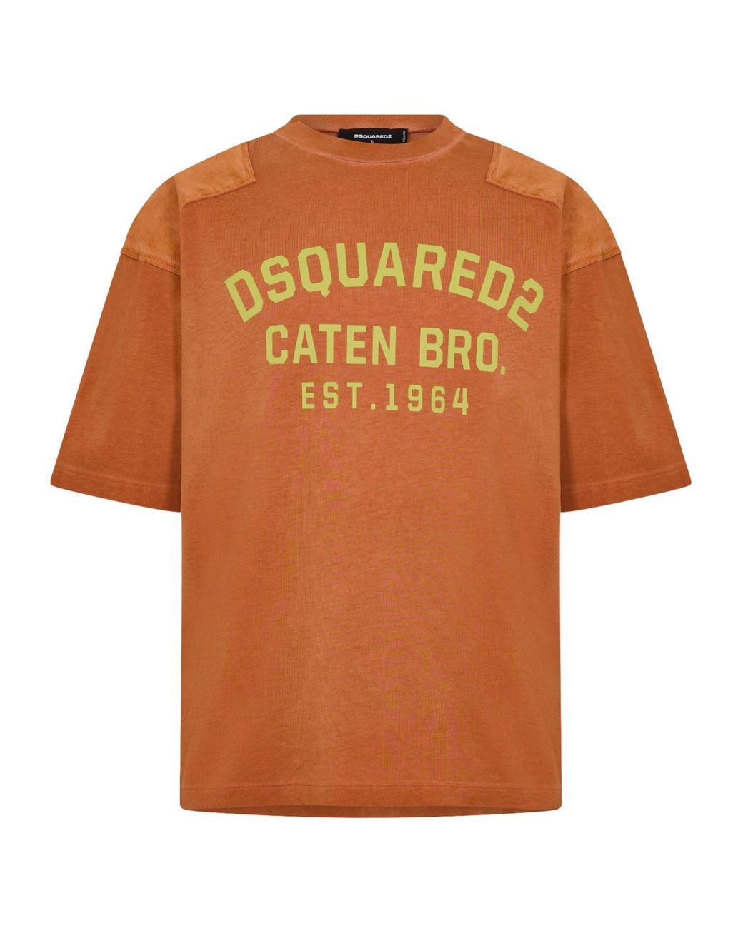DSquared² Orange Printed T-Shirt for men