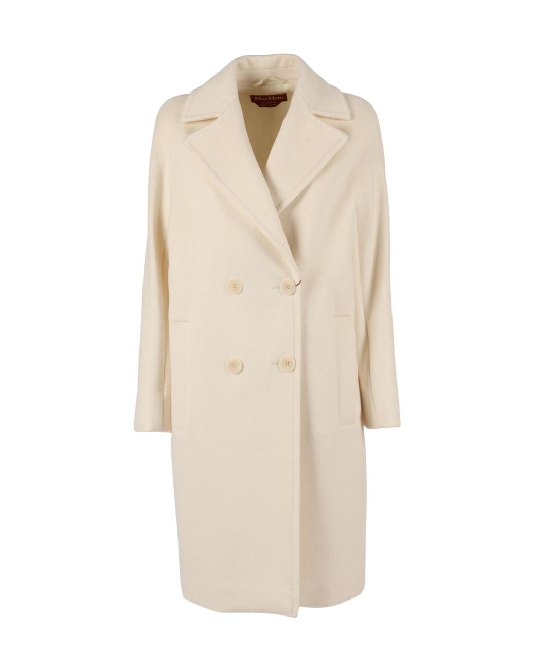 Max Mara Natural Studio Agenda Double-Breasted Long Coat