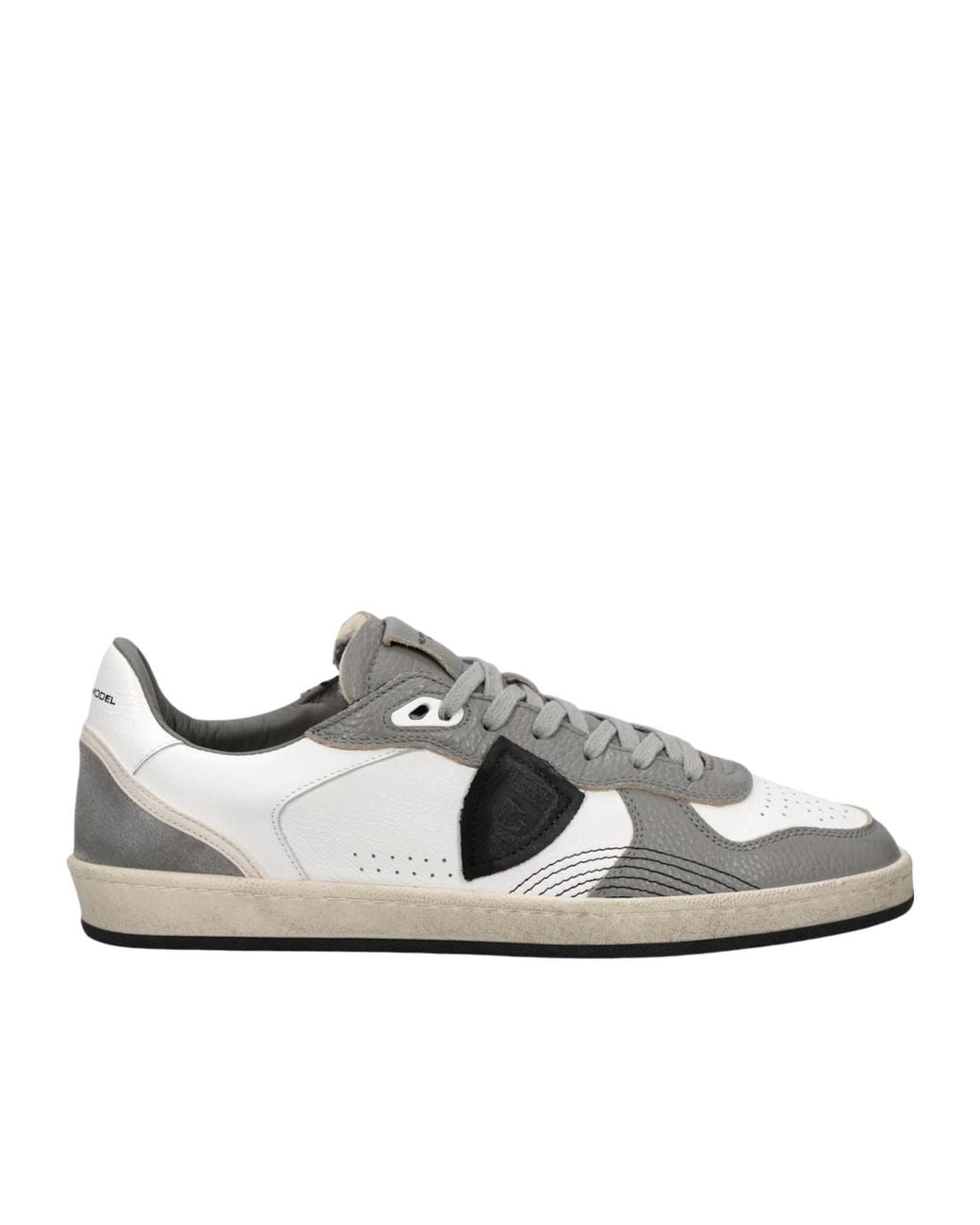 Philippe Model White Panelled Sneakers for men