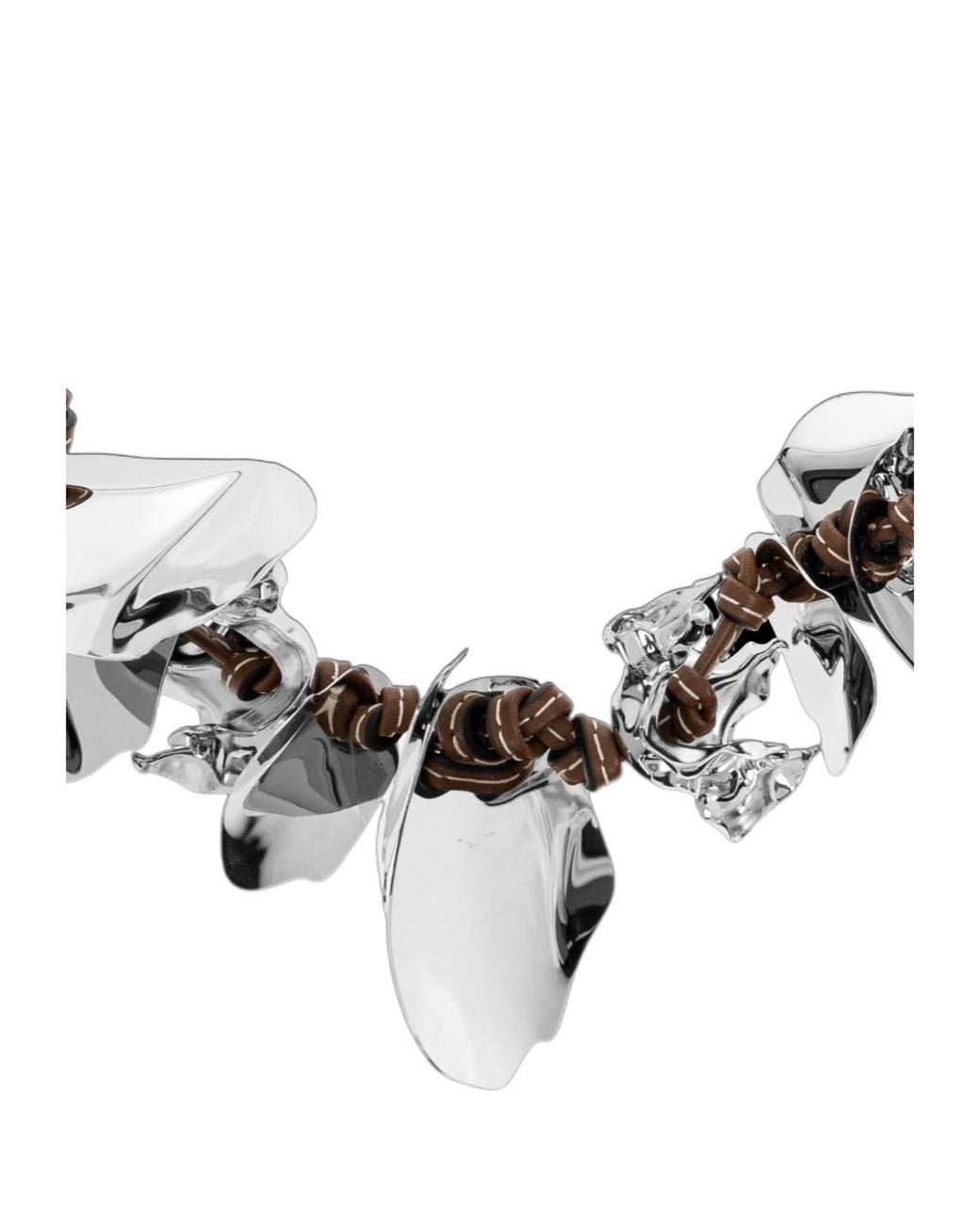 Marni White Sculpted Pendant Necklace