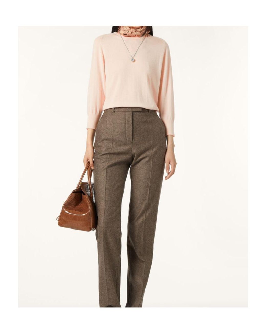 Loro Piana Natural Long-Sleeved Knitted Jumper