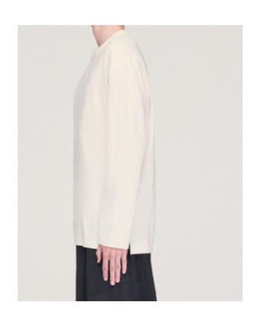 Y-3 White ロゴプリントクルーネックTシャツ for men