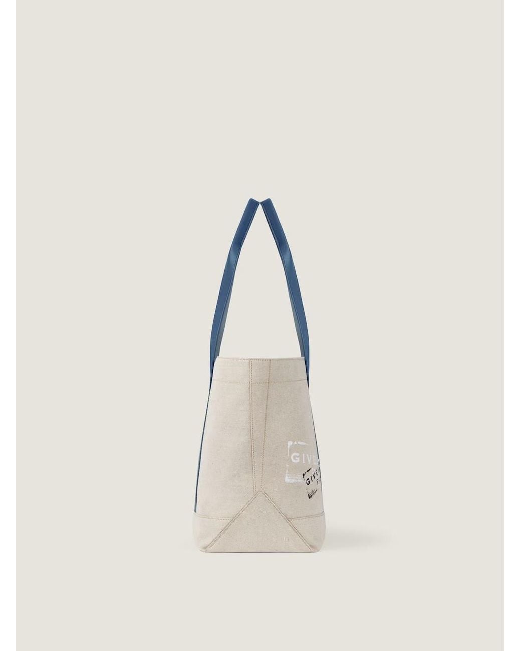 Givenchy Blue Logo Large Canvas Tote Bag for men