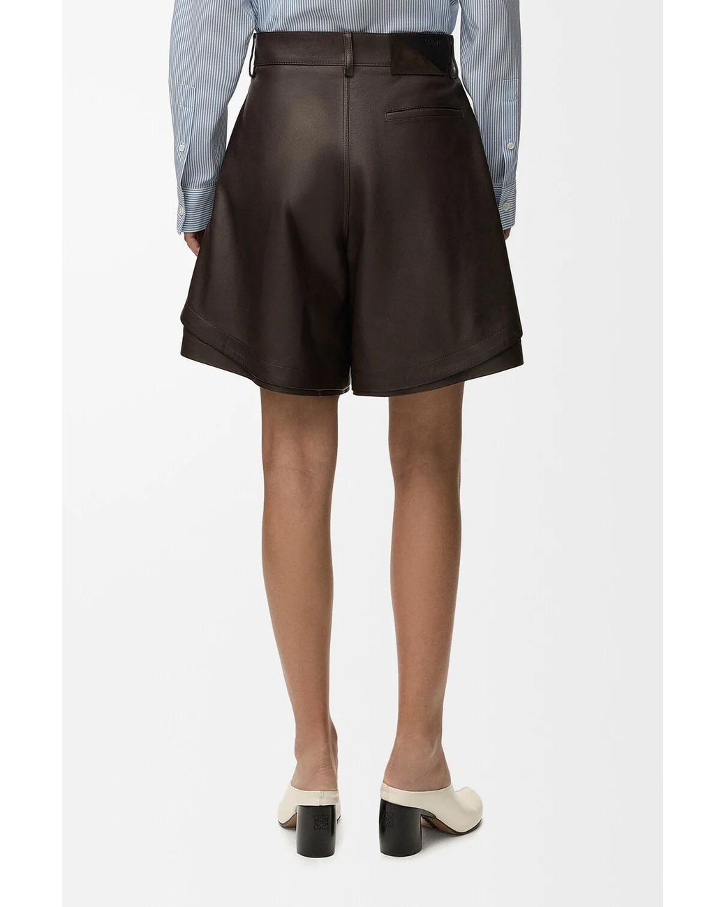 Loewe Brown Logo Shorts