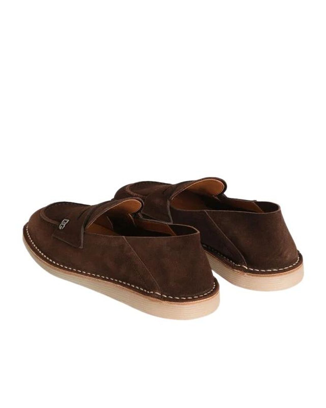 Dolce & Gabbana Brown Logo Plaque Loafers for men