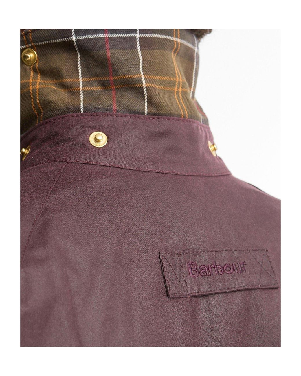 Barbour Purple Wax Field Jacket for men