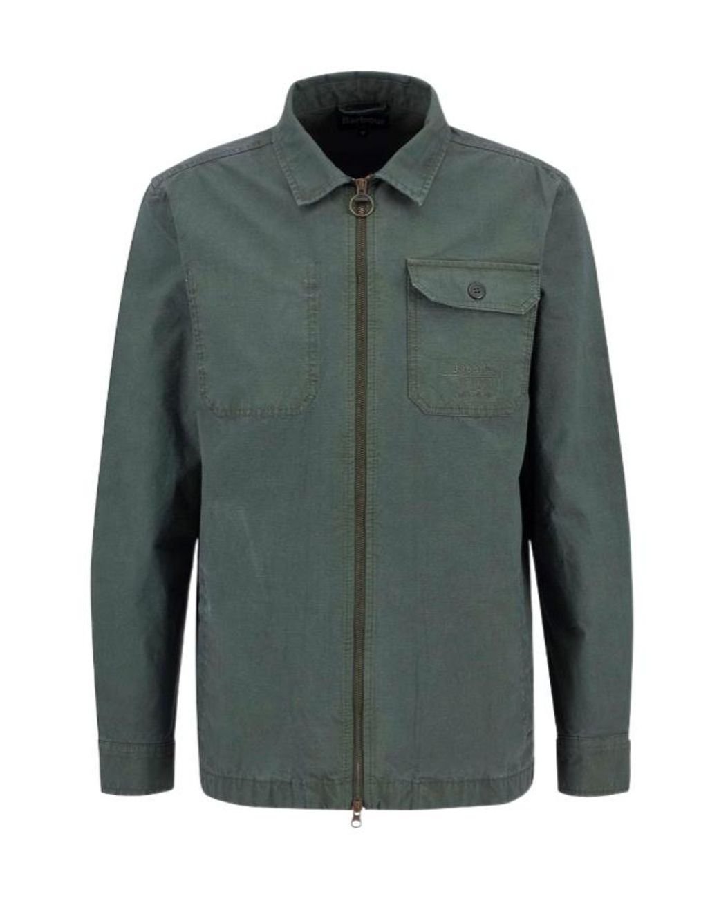 Barbour Green Harton Relaxed Overshirt for men
