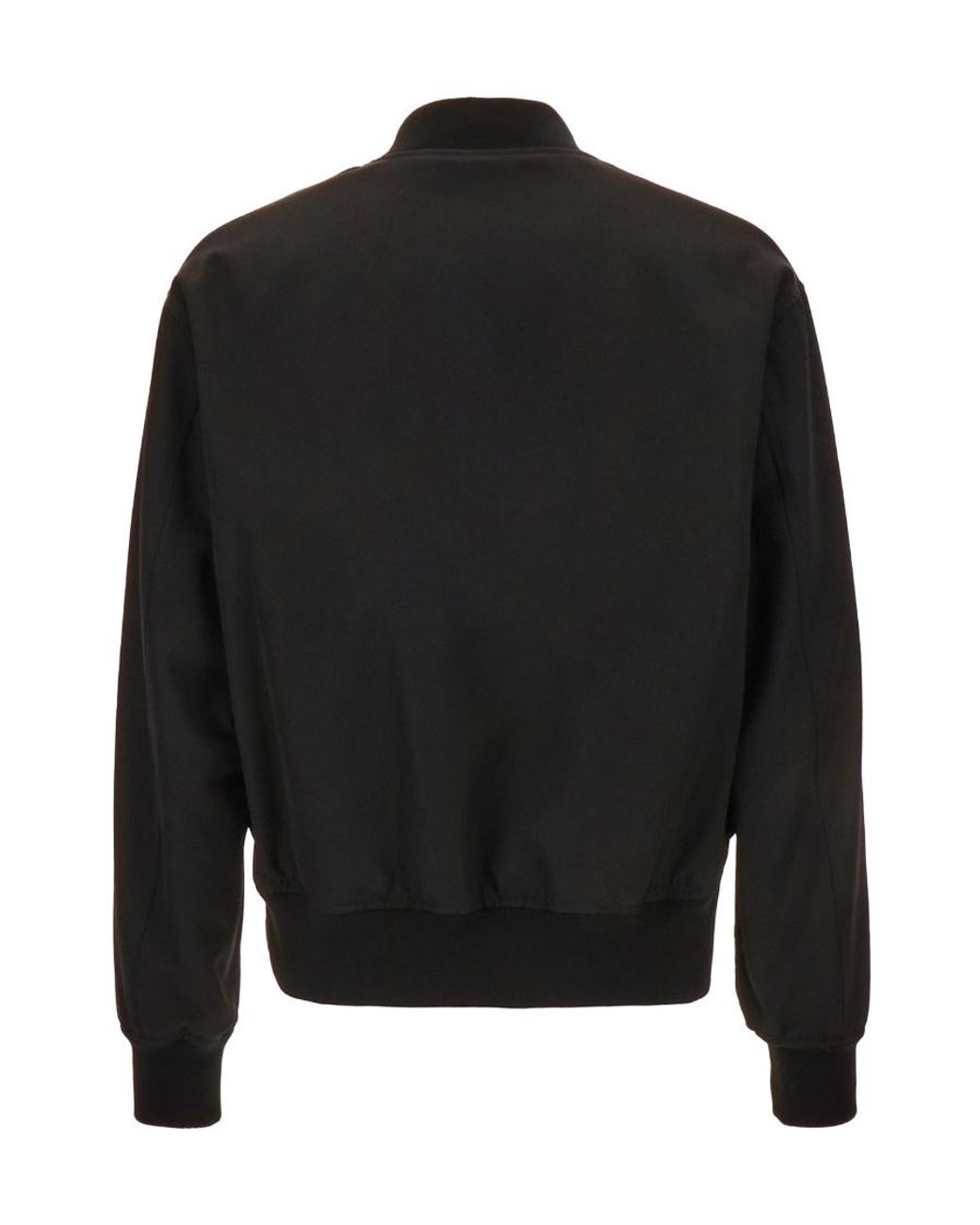 Jil Sander Black Zip-Up Bomber Jacket for men