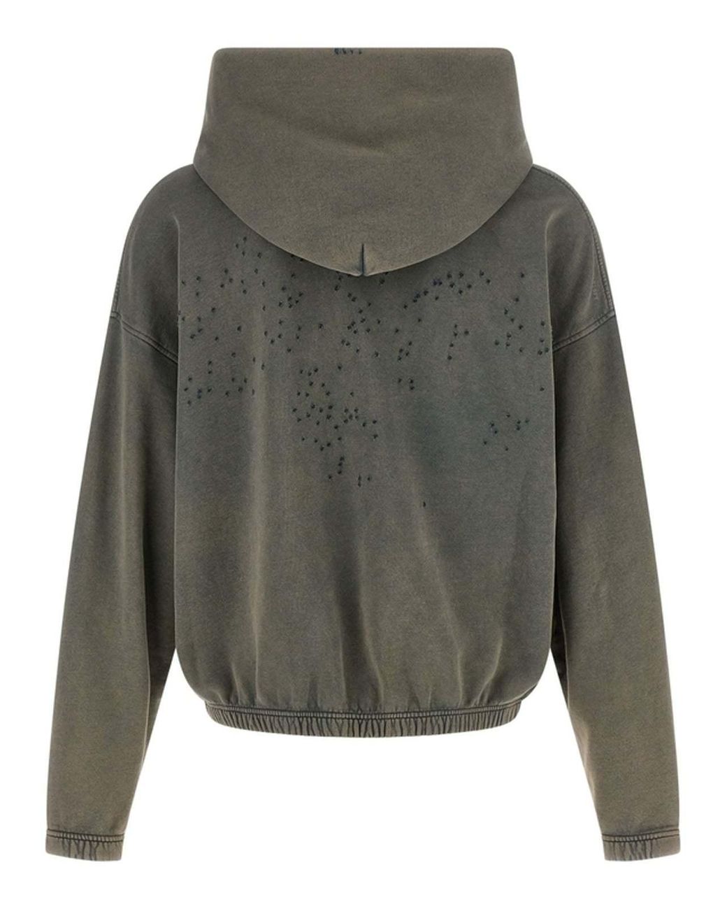 Satisfy Gray Mothtech Distressed Hoodie for men