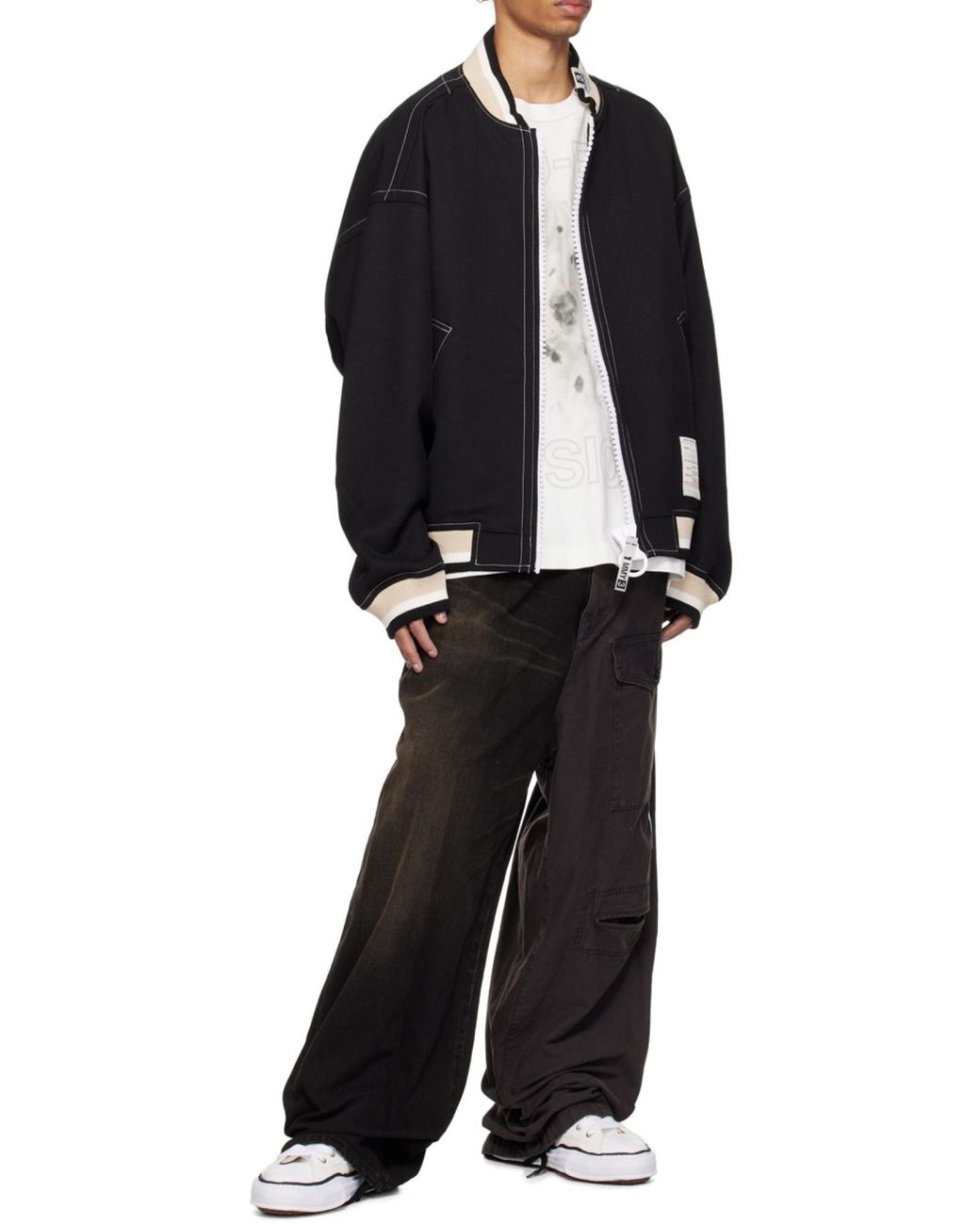 Maison Mihara Yasuhiro White Peterson High-Top Sneakers for men