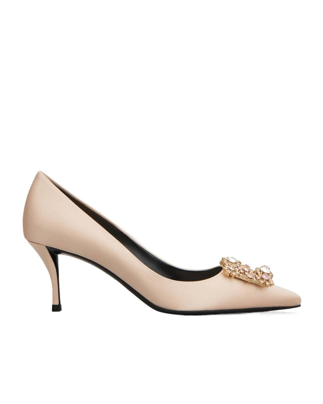 Roger Vivier Natural Efflorescence Embellished Pointed-Toe Pumps