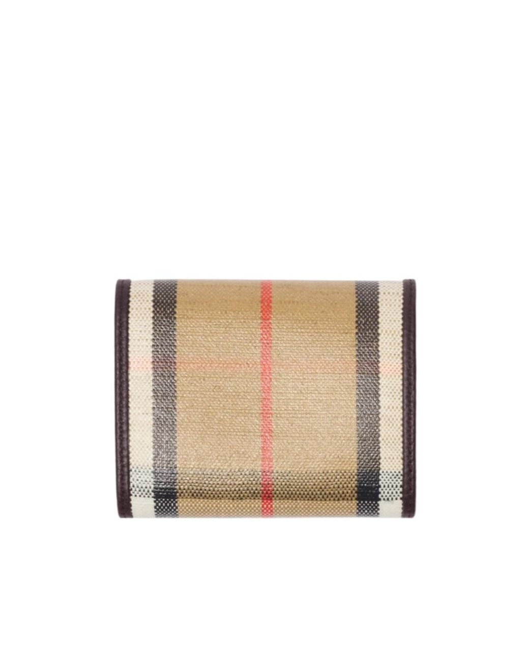 Burberry White Highlands Compact Wallet