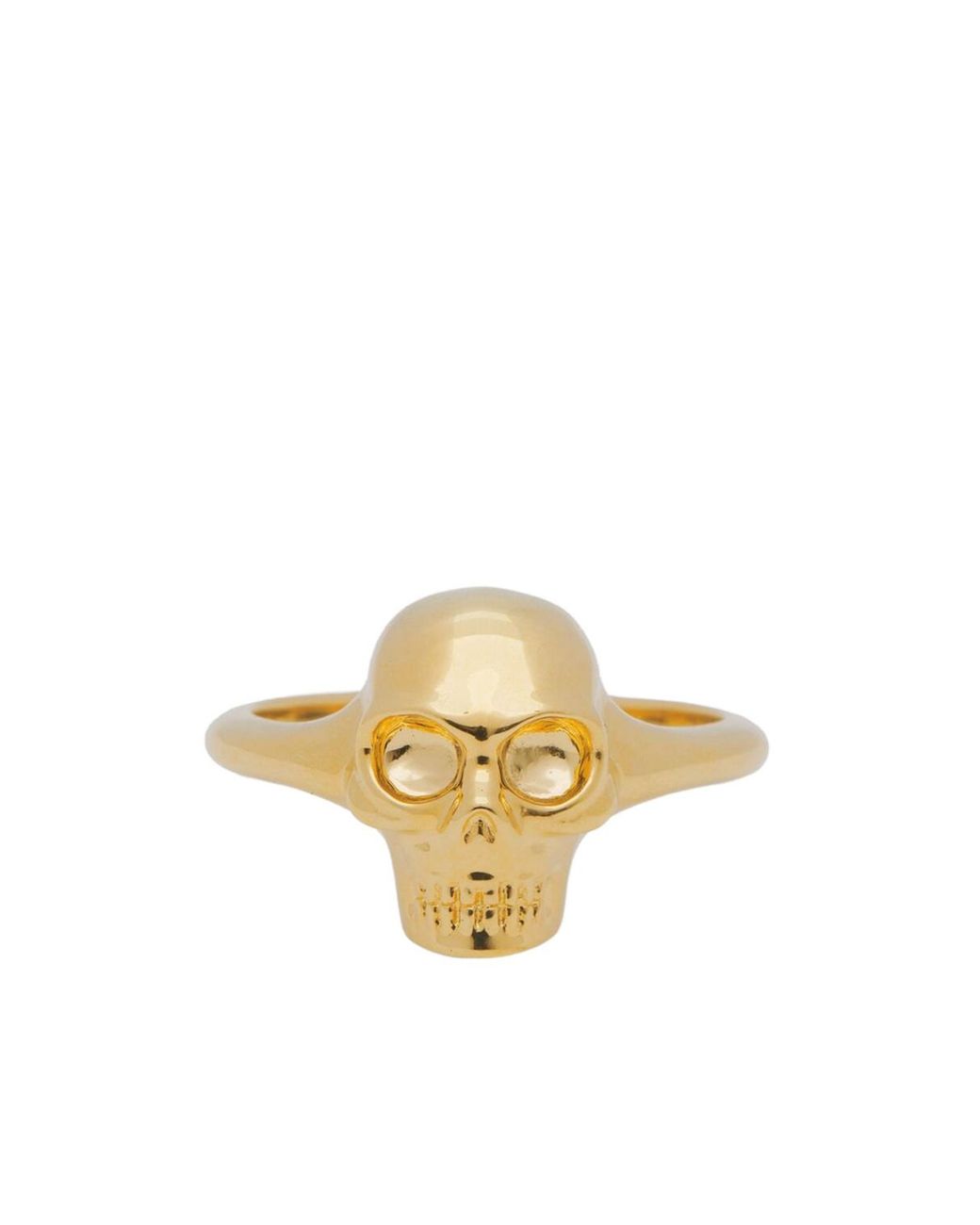 McQueen Metallic Skull Ring