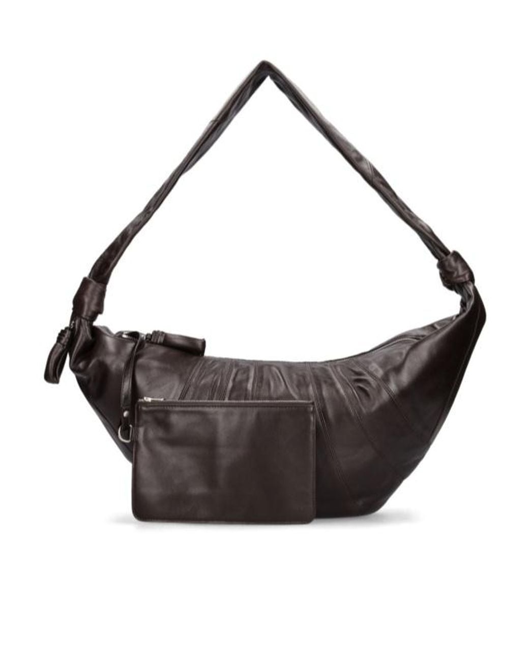Lemaire Black Longstrap Crescent Bag for men