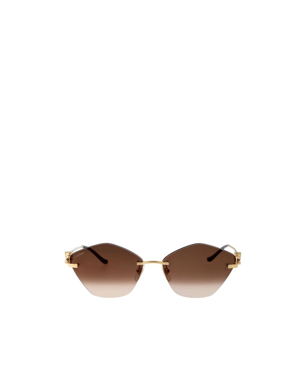 Cartier Multicolor Geometric Frame Sunglasses