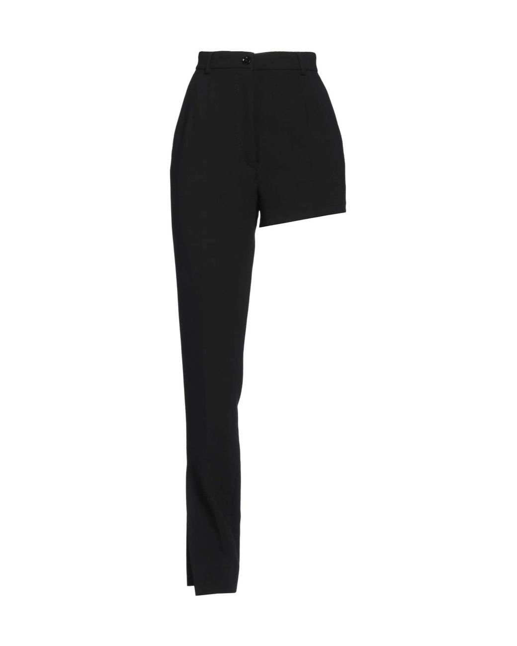 Dolce & Gabbana Black Solid Color Suit Pants