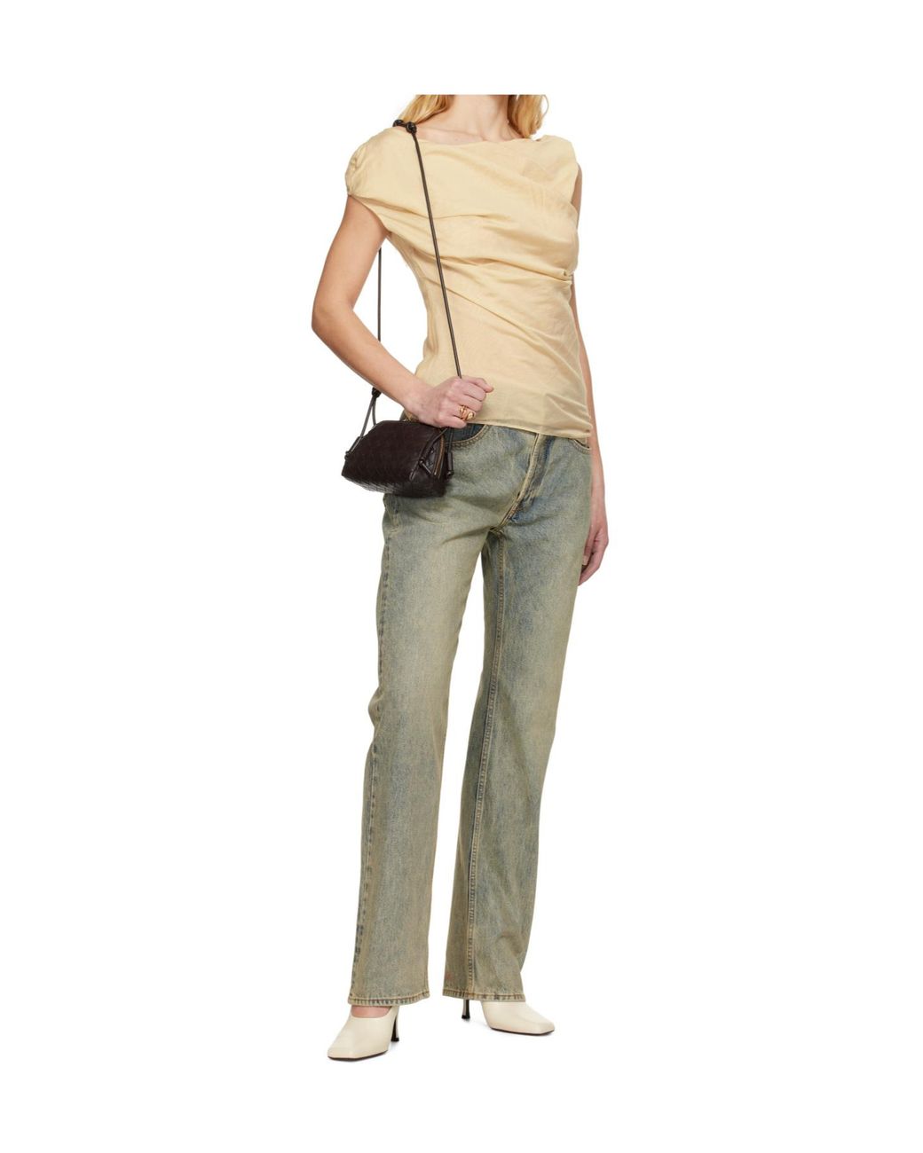Entire studios Gray Slem Straight-Leg Jeans