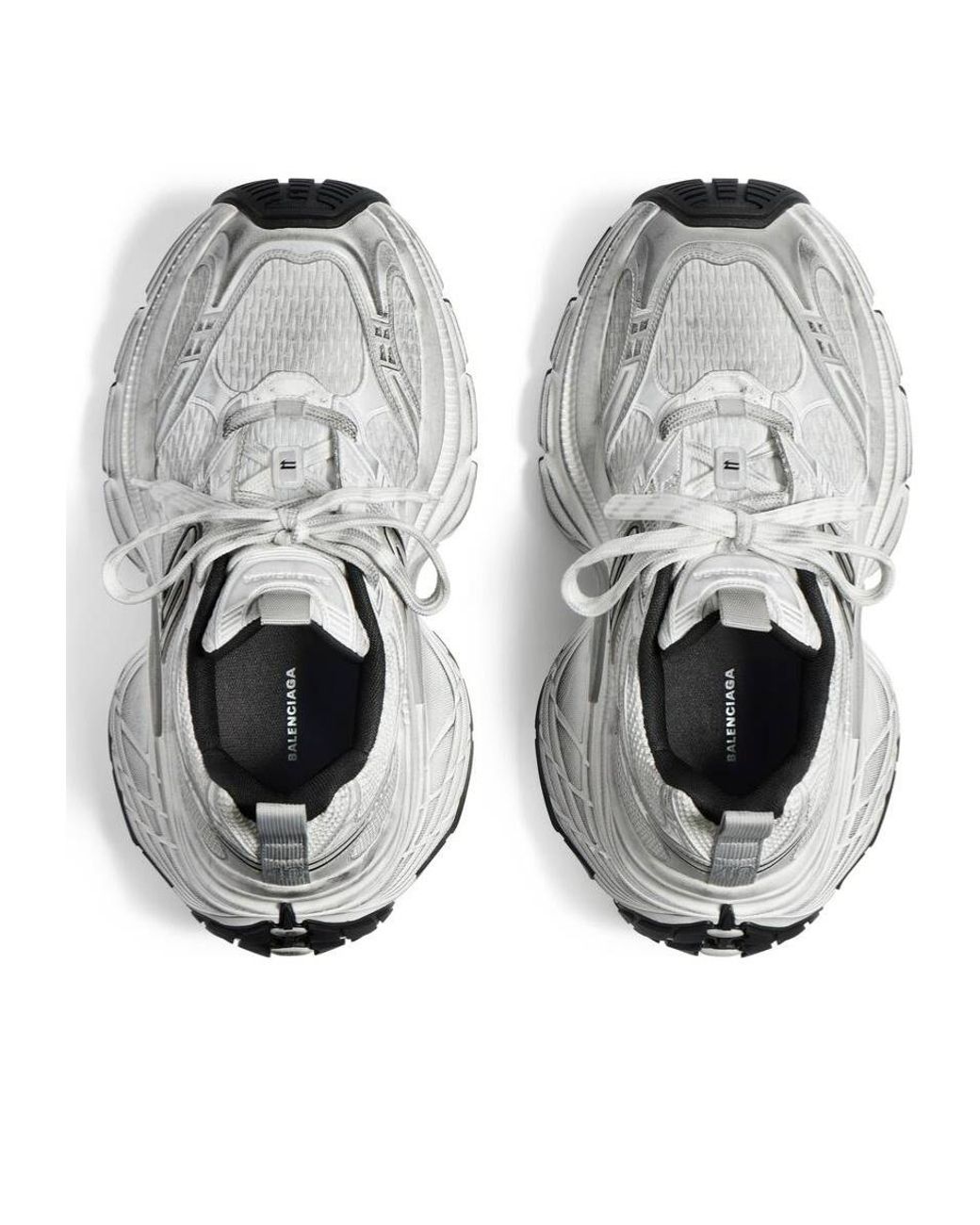 Balenciaga White 10Xl Lace-Up Sneakers