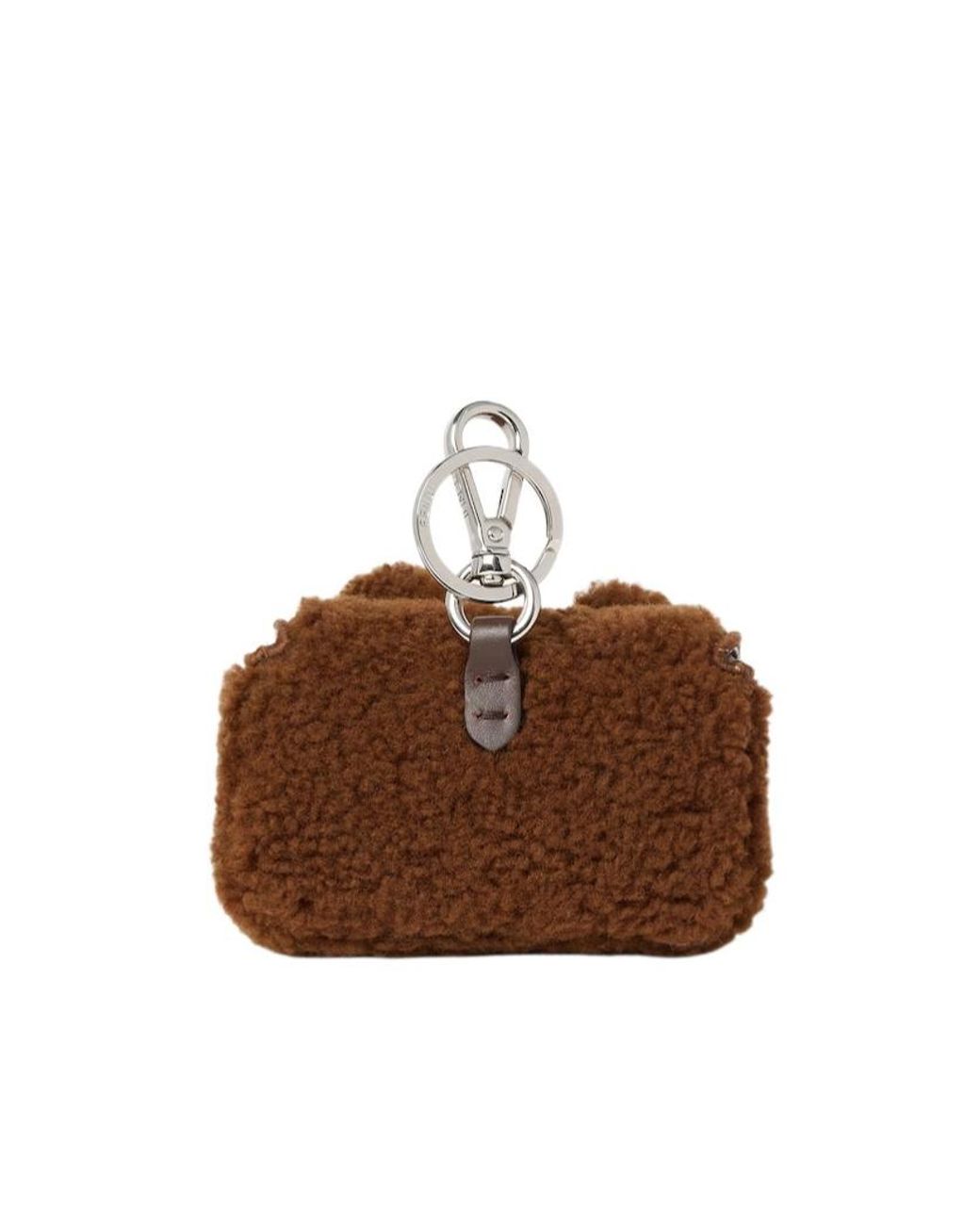 Fendi Brown Dark Shearling Charm for men