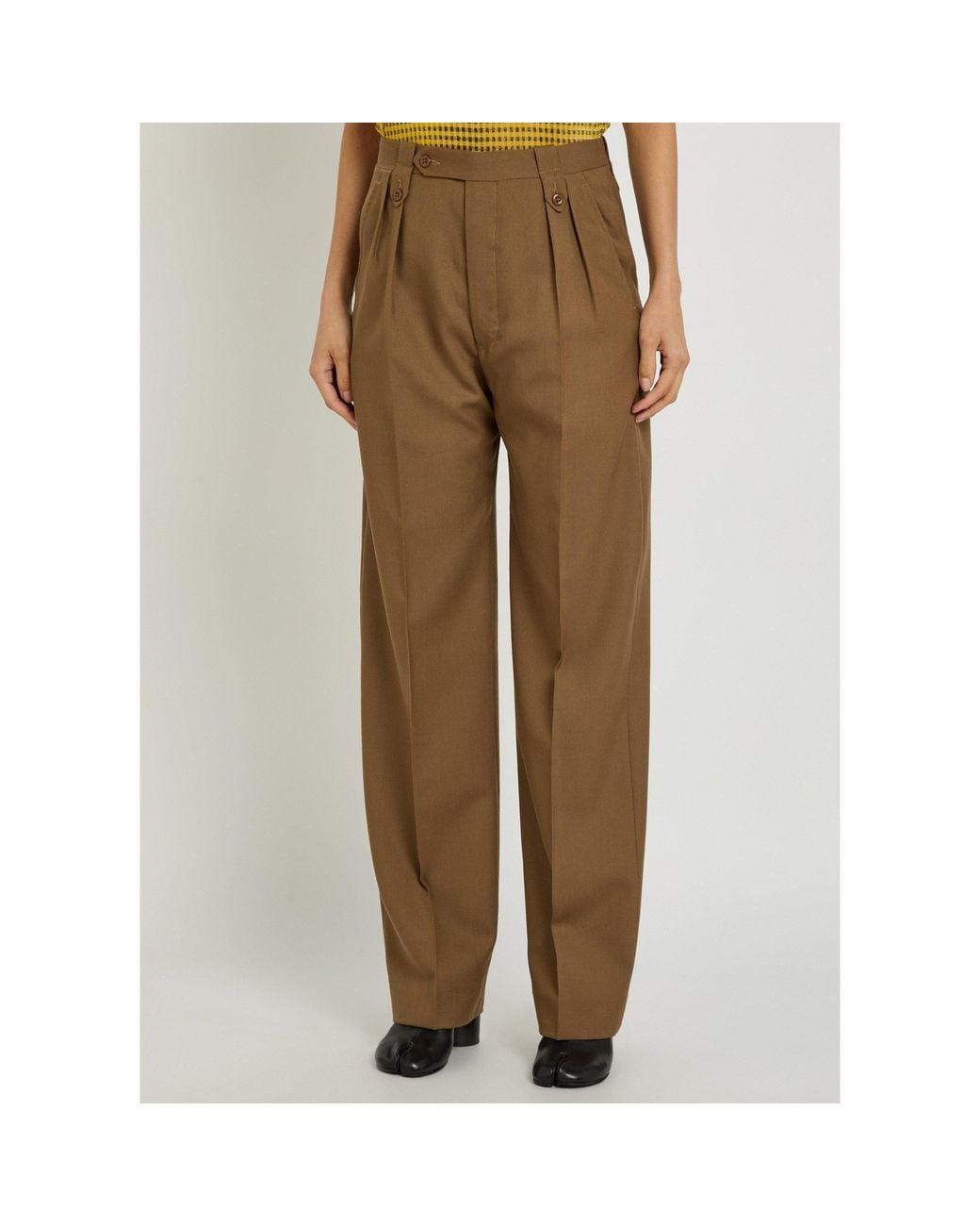 Maison Margiela Natural Wool Trousers