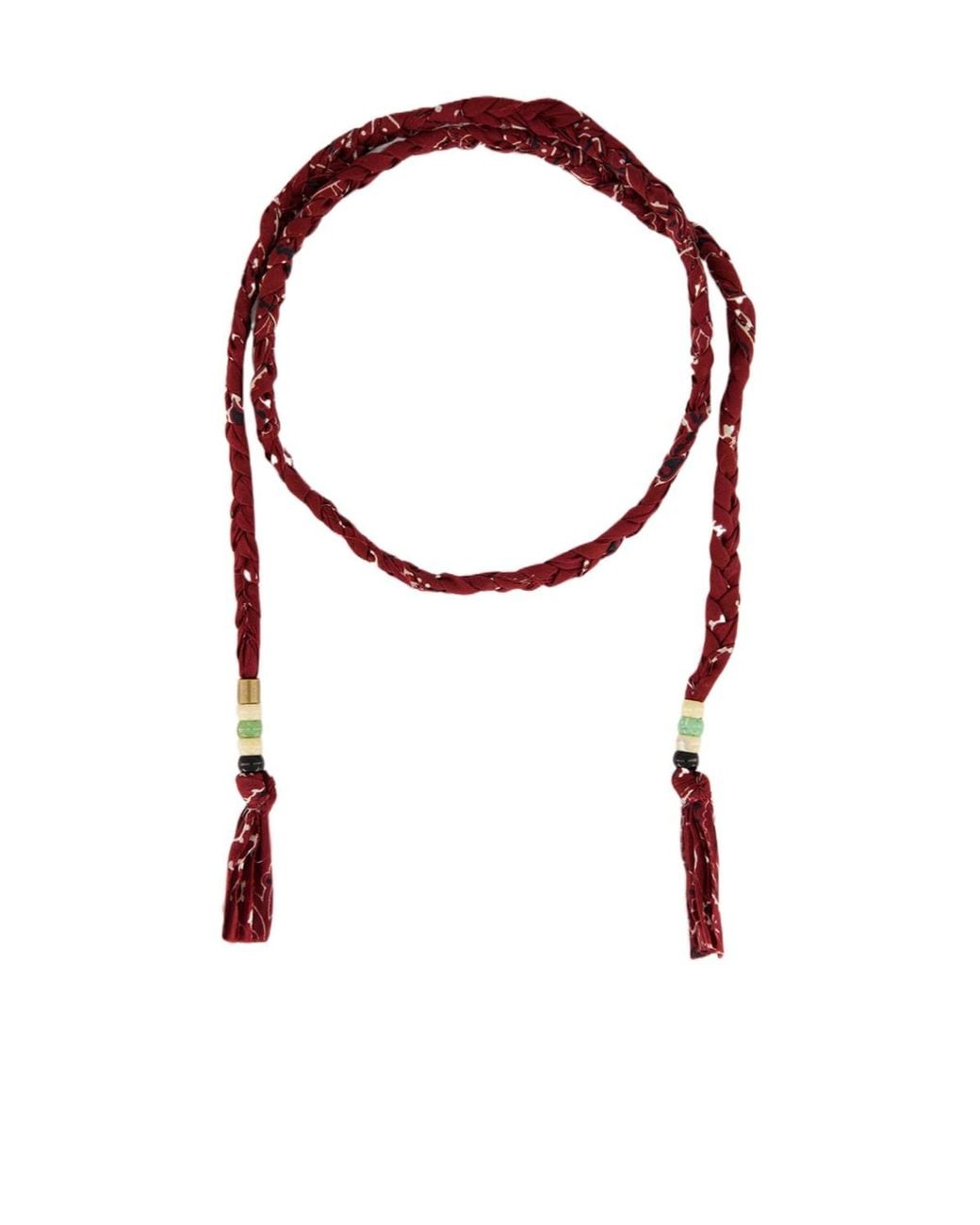 Alanui White Woven Fabric Strip Belt